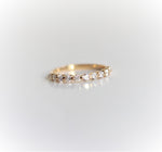 LUCIA | 11-Stone 1/3 ct. tw. Floating Diamond Wedding Ring - Emi Conner Jewelry 