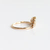 Victoria Crown No.2 | 14K + 0.4 CT. Diamond and Lab Grown Diamond Crown Contour Band - Emi Conner Jewelry 