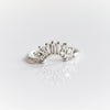 Victoria Crown No.2 | 14K + 0.4 CT. Diamond and Lab Grown Diamond Crown Contour Band - Emi Conner Jewelry 