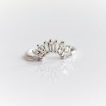 Victoria Crown No.2 | 14K + 0.4 CT. Diamond and Lab Grown Diamond Crown Contour Band - Emi Conner Jewelry 