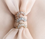Victoria Crown No.2 | 14K + 0.4 CT. Diamond and Lab Grown Diamond Crown Contour Band - Emi Conner Jewelry 