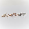 Victoria Crown No.2 | 14K + 0.4 CT. Diamond and Lab Grown Diamond Crown Contour Band - Emi Conner Jewelry 
