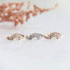 Victoria Crown No.2 | 14K + 0.4 CT. Diamond and Lab Grown Diamond Crown Contour Band - Emi Conner Jewelry 