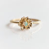 Peony No.2 | Australian Opal Peony Stacking Ring