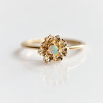 Peony No.2 | Australian Opal Peony Stacking Ring