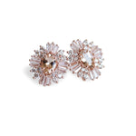 Victoria | 14K Morganite & Diamond Earrings - Emi Conner Jewelry 