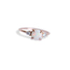 EVA | 14K Side Stone Round Australian Opal & Diamond Ring - Emi Conner Jewelry 