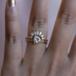 Acacia | 6 mm Trillion Cut Moissanite Twig Engagement Ring - Emi Conner Jewelry 