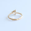 Acacia | 6 mm Trillion Cut Moissanite Twig Engagement Ring - Emi Conner Jewelry 