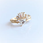 Acacia | 6 mm Trillion Cut Moissanite Twig Engagement Ring - Emi Conner Jewelry 
