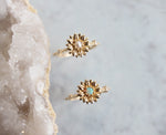 Sunflower | 14K Sunflower Pearl Stacking Ring