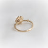 Sunflower | 14K Sunflower Pearl Stacking Ring