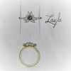 Layla | Tanzanite Trillion Halo Ring