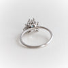 Layla | 14K Trillion Aquamarine & Diamond Petite Cocktail Ring - Emi Conner Jewelry 