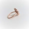 Jasmine No.1 | 14K Morganite & Diamond Fancy Halo Ring - Emi Conner Jewelry 