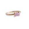Stella | 14K Emerald Cut Pink Sapphire Hidden Star Ring - Emi Conner Jewelry 