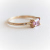 Stella | 14K Emerald Cut Pink Sapphire Hidden Star Ring - Emi Conner Jewelry 