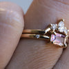 Stella | 14K Emerald Cut Pink Sapphire Hidden Star Ring - Emi Conner Jewelry 