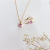 Stella | 14K Emerald Cut Pink Sapphire Hidden Star Ring - Emi Conner Jewelry 
