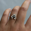 Layla | 14K Trillion Black Onyx & Diamond Petite Cocktail Ring - Emi Conner Jewelry 