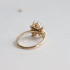 Layla | 14K Trillion Black Onyx & Diamond Petite Cocktail Ring - Emi Conner Jewelry 