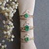 Aurora Crown (Heart) | 14K Gold Diamond Contour Band - Emi Conner Jewelry 