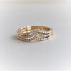 Aurora Curve Band (Emerald Cut) | 14K Gold Diamond Contour Band - Emi Conner Jewelry 