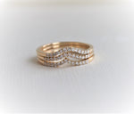 Aurora Curve Band (Emerald Cut) | 14K Gold Diamond Contour Band - Emi Conner Jewelry 