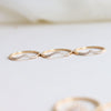 Aurora Curve Band (Round) | 14K Gold Diamond Contour Band - Emi Conner Jewelry 