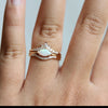 EVA | 14K Marquise Australian Opal East West Solitaire Ring