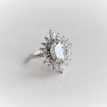 Lana | Oval Moissanite Halo Ring