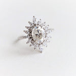 Lana | Oval Moissanite Halo Ring