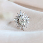 Lana | Oval Moissanite Halo Ring