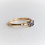 Stella | 4 mm Round Cut Birthstone Hidden Star Ring