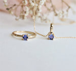 Stella | 4 mm Round Cut Birthstone Hidden Star Ring