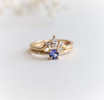 Stella | 4 mm Round Cut Birthstone Hidden Star Ring