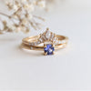 Stella | 4 mm Round Cut Birthstone Hidden Star Ring