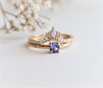Stella | 4 mm Round Cut Birthstone Hidden Star Ring