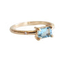 Stella | 14K Emerald Cut Birthstone & Diamond Hidden Star Ring - Emi Conner Jewelry 