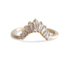 Ophelia XL Crown | 14K Gold & Diamond Baguette Contour Band - Emi Conner Jewelry 