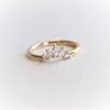 Everett Crown No.3 | 14K Diamond Crown Straight Band - Emi Conner Jewelry 