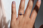 Stella | 4 mm Round Cut Birthstone Hidden Star Ring