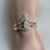 Aurora | Pear Cut Diamond Accented Ring