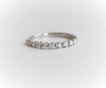 LUCIA | 11-Stone 1/3 ct. tw. Floating Diamond Wedding Ring - Emi Conner Jewelry 