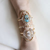 Lana | Pear Sky Blue Topaz Halo Ring