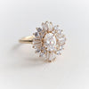 Victoria |  Oval Moissanite Halo Ring