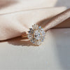 Victoria |  Oval Moissanite Halo Ring