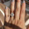 Victoria |  Oval Moissanite Halo Ring