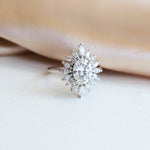 Lana | Oval Moissanite Halo Ring