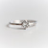 Trinity | 14K Trillion Moissanite Solitaire Ring - Emi Conner Jewelry 